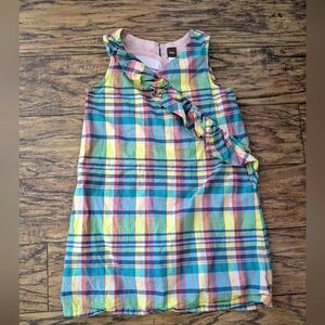 Tea Collection Multicolor Plaid Sleeveless‎ Dress
